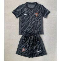 Camiseta Portugal Portero Primera Equipación Replica Eurocopa 2024 para niños mangas cortas (+ Pantalones cortos)